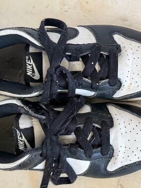Nike Kids Black and White Retro Low-Top Sneakers DUNKS PANDA
